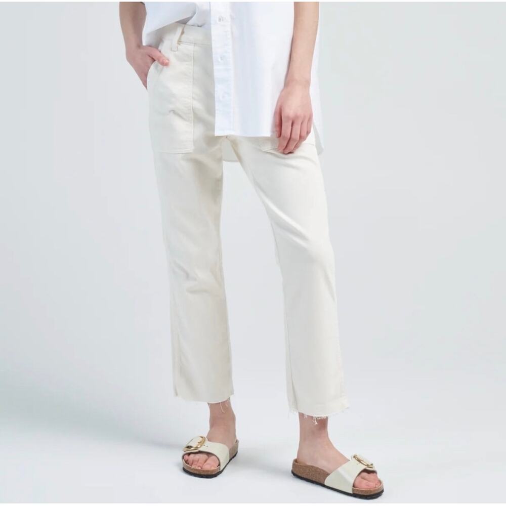 Amo 28 Easy Army Trousers in Bone White